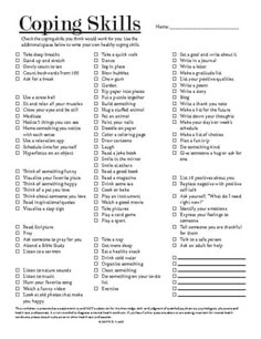 Coping Skills Checklist by Shiloh Behavioral Health Resources | TPT Activities For Coping Skills, Templates For Notes, Human Services Degree, Coping Skills List, Learning Emotions, Self Esteem Building Activities, Cbt Therapy Worksheets, Coping Skills Worksheets, Counselling Tools