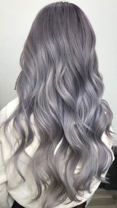 Grey Platinum Hair, Platinum Silver Hair Color, Hair Color Grey Silver, Metallic Hair Color, Silver Hair Dye, Grey Hair Color Silver