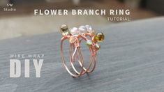 Litha Ideas, Wire Wrap Ring Tutorial, Diy Pearl Rings, Jewel Rings, Wire Wrap Ring