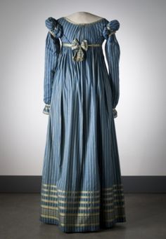 Dress ca. 1815    From the Nordiska Museet (Back) 1820 Fashion, Jeanne Lanvin, History Fashion