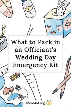 what to pack in an officiant's wedding day emergency kit