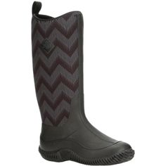 PRICES MAY VARY. KEEPS WATER OUT: Hale Women's Rubber Boots are 100% waterproof and suitable for any season and any outdoor activity. PREVENTS MOISTURE BUILD-UP: Lightweight and breathable mesh lining keeps feet well ventilated for long-wearing dryness MADE FOR WOMEN: Women’s last is specially designed to support the female foot through extended periods of walking or standing; comfort insole further supports and cushions the feet EXCELLENT TRACTION: Self-cleaning ribbed outsole gives these all-s Water Boots, Womens Muck Boots, Womens Rubber Boots, Boot Companies, Youth Shoes, Muck Boots, Black Boots Tall, Black Chevron, Black Hot Pink