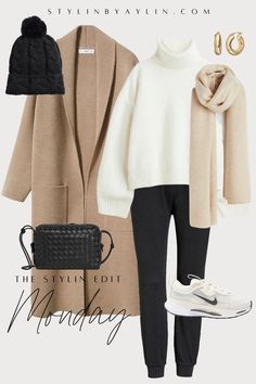 stylinbyaylin's OUTFITS Collectie op LTK Mode Over 50, Vinter Mode Outfits, Looks Adidas, Mode Mantel, Winter Fashion Outfits Casual, Weekly Outfits, Cabinets Kitchen