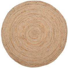 a round rug on a white background