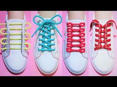 How To Tie Laces, Come Intrecciare, Ways To Tie Shoelaces, Shoe Lacing Techniques, Ways To Lace Shoes, How To Tie Shoes, Shoe Makeover, Creative Shoes, Diy Clothes And Shoes