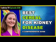 Kidney Disease Diet - Best cereal for a renal diet - YouTube Renal Diet Recipes, Best Cereal, Kidney Recipes, Renal Diet, Kidney Friendly, Chronic Kidney, Iron Rich Foods, Iron Rich, Dash Diet