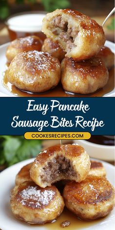 these easy pancakes are stuffed with sausage bites