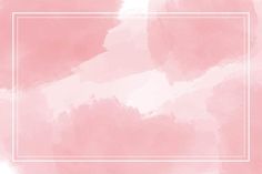 a pink and white watercolor background with a square frame in the middle on top of it