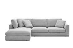 Small Sectional, Small Sectional Sofa, Neutral Sofa, Chaise Sectional Sofa, Grey Sectional Sofa, Condo Furniture, Grey Couches