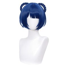 PRICES MAY VARY. 【Characters】- Wigs for blue hair characters. 【Material】 - This blue ponytail wig is made of heat-resistant synthetic fibers. Can be re-style or cut within 180°, natural appearance with healthy satin sheen, good texture and soft touch. 【Thick Enough】- Will not reveal the built-in mesh to embarrassing you. Perfect for Halloween, daily, princess Cosplay Costume and other themed parties. 【Adjustable Size】- Package included a wig + 2 ponytails + a pair of elf ears + a cap. The adjust Aoi Akane Wig, Xiangling Wig, Wigs With Braids, Xiangling Cosplay, Genshin Impact Xiangling, Bangs Anime, Ponytail Wig, Princess Cosplay, Elf Ears