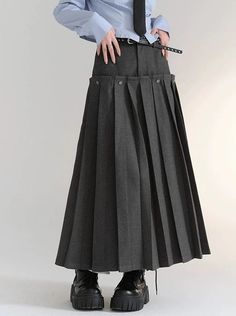 ❤wool pleated college skirt❤︎ Pleated Skirt Runway, Catholic Guilt, College Skirt, Punk Guy, Advanced Sewing Projects, Pleats Fashion, Long Pleated Skirt, Advanced Sewing, Pleats Skirt