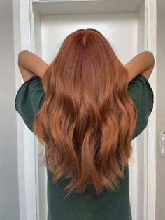 Romantic Waterfall Braids for a Fairytale-Inspired Style Copper Amber Hair, Full Red Hair Color, Muted Ginger Hair Color, Lowlights For Gingers, Copper Vs Strawberry Blonde, Medium Length Haircut Redhead, Natural Red Hair With Dimension, Copper Lights Hair, Redhead Fall Hair Color