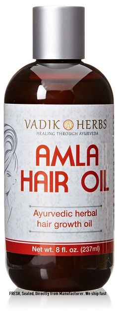 Amla Hair Oil a unique cooling formula that can be used everyday to replace lost nourishment to the hair. According to Ayurveda, Amla oil can be used every day to maintain and nourish existing hair. This oil does not color your hair so it can be everyone alike. With the daily damage effects of weather ,gels and hairsprays, it is very important to replace the hair will all the nourishment lost throughout the day. Amla Hair Oil will replace that nourishment while providing excellent hair growth. N Amla Oil For Hair Growth, Amla Hair Oil, Herbal Hair Growth, Amla Oil, Oil For Hair Growth, Oil For Hair, Herbal Hair, For Hair Growth, Growth Oil