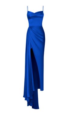 Simple Prom Dress Long, Dress Drape, Satin Gown, Fashion Attire, Luxury Dress, Looks Chic, Long Prom Dress, Looks Style, Custom Dresses