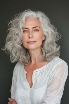 Sarah Harris, Beautiful Gray Hair, Long Gray Hair