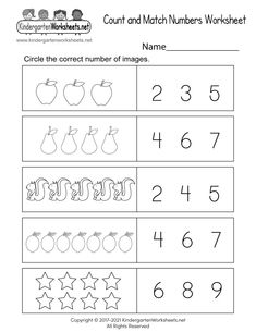 printable worksheet for kids to practice numbers