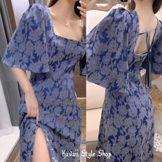 Mode Batik, Korean Fashion Women Dresses, Modest Dresses Casual, Elegant Dresses Classy, Kawaii Fashion Outfits, Korean Fashion Dress, Casual Day Outfits, Fashionista Clothes, Stylish Dress Designs