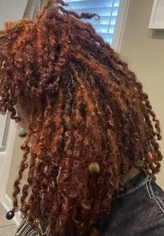 Small Locs With Curly Ends, Locs With Curls At The End, Natural Locs With Curly Ends, Two Tone Locs, Color Locs, Locs With Curly Ends, Dyed Locs, Loc Hairstyles, Short Locs Hairstyles