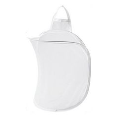 a white mesh bag on a white background