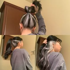 Silver hair underneath hair dye Haircut Selfie, Photo Hijab, Cute Hairstyle, Hijab Girl