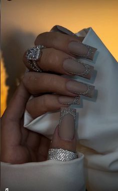 Nail Logo, Drip Nails, Edgy Nails, Beige Nails, Brown Nails, Square Acrylic Nails, Bling Nails, Types Of Nails, Matte Nails