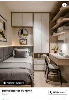 an image of a bedroom setting on instagram with the caption home interior by navin