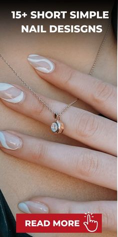 Short Simple Nail Designs, Short Nail Designs Simple, Quick And Easy Nail Designs, Short Simple Nail, Nail Designs Simple, Easy Nail Designs, Minimalist Nail, Minimalist Nail Art