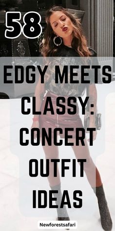 Indoor concerts call for style that’s both chic and comfy! Discover these edgy concert outfits that are perfect for indoor venues—think sleek black looks, layered accessories, and bold boots. Nail the perfect balance of edgy and practical! #IndoorConcertStyle #EdgyConcertOutfits #ChicAndComfy #EdgyOutfitsGrungeConcert #EdgyOutfitsForConcert #EdgyRapConcertOutfits #EdgyBlackConcertOutfits #EdgyCowgirlConcertOutfits #BaddieEdgyConcertOutfits Majid Jordan Concert Outfit, Gig Outfits Concert What To Wear, Concert Outfit With Leather Jacket, Simple Edm Outfits, Feminine Edgy Style Classy, Hip Hop Club Outfits For Women, Fall Outfits For Concerts, Juanes Concert Outfit