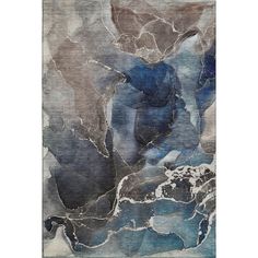 Odyssey OY3 Blue Rug - Rug & Home Ink Patterns, Tonal Colors, Luxury Area Rugs, Blue Luxury, The Odyssey, Reflecting Light, Transitional Rug, Pewter Grey, Rug Company