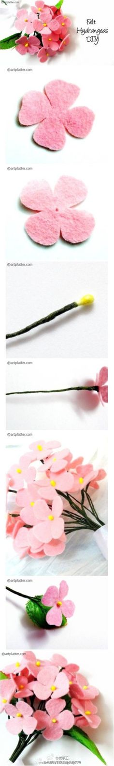 the process of making flowers out of paper