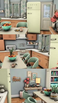 Sims 4 Interior Design Ideas No Cc, Sims4 Builds, Sims 4 Houses Layout, Sunset Valley, Sims 4 Kitchen, Sims 4 Children, Sims Ideas