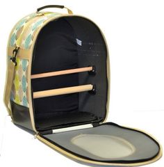 a back pack with two drums in it