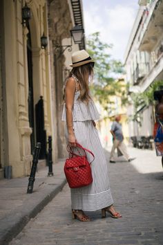 Chanel Backpack, Cuba, La Havana, Pam Hetlinger, The Girl From Panama, CHANEL Cuba Diary Havana Fashion, Vacation Prep, Cuba Fashion, Cuban Style, Chanel Backpack, Cuba Travel, Chanel Chanel, Moda Chic, Havana Cuba