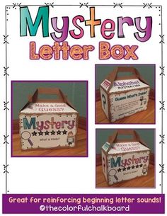 an advertisement for the mystery letter box