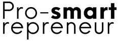 the words pro - smartpreeur are in black and white letters on a white background