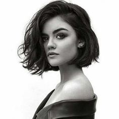 50+ catching short bob haircuts ideas 2020 2 Wavy Bob, Bob Haircuts For Women, Lucy Hale, White Photo, Short Bob