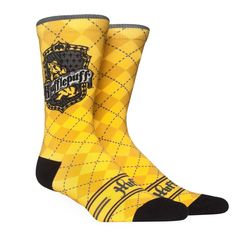 Discover the Magic in our official Harry Potter Wizarding World Argyle Socks! S/M - Men 6-8.5, Women 7.5-10 L/XL - Men 9-13, Women 10.5-14.5 Harry Potter Wizarding World, Harry Potter Socks, Argyle Socks, Harry Potter Hufflepuff, Athletic Socks, Yellow Fashion, Athletic Fashion, Wizarding World, Socks And Hosiery