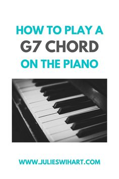 the cover of how to play a cm chords on the piano by juliawhatt com