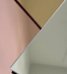 the corner of a room with two different colored walls