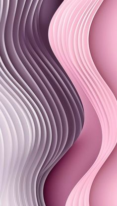 an abstract pink and white background with wavy lines