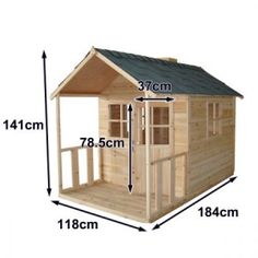 the measurements for a small wooden house