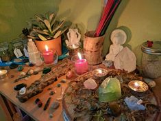 Sandra Core, Witchcraft Tools, Sacred Space Altar, Witch Hut, Witchcraft Decor, Witchcraft Altar, Witch Room, Mothers Day Poems, Witch Rituals