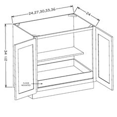 White Shaker 27 Base Cabinet w/ 1 Rollout Shelf Full Height Door, Shelf Dimensions, Base Cabinet, Adjustable Shelf, Base Cabinets, Unique Furniture, Home Decor Items, Adjustable Shelving, Service Design