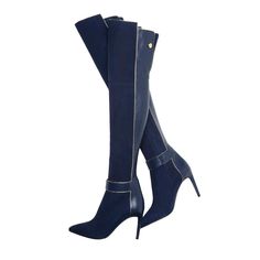 Handcrafted US sizing. Fits true to size. Heel Height: 4.72" / 120 mm approx Product measurements were taken using size 8. Please note that measurements may vary by size. Thigh High Boots Heels, Thigh High Boots, Handmade Shoes, High Heel Boots, Thigh High, Thigh Highs, High Boots, Stiletto Heels, Heel Height