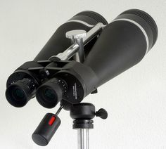 a close up of a telescope on a tripod