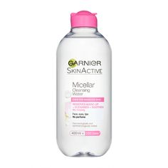 Garnier Micellar Water, Natural Facial Cleanser, Garnier Micellar, Cleanser For Sensitive Skin, Cleansing Water