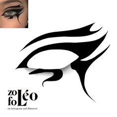 Goth Eye Makeup, Makeup Drawing, Anime Makeup, Makeup Face Charts, Face Art Makeup, Graphic Makeup, Emo Makeup