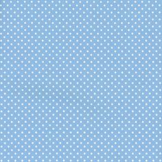 a blue background with white polka dots