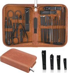 Manicure Set：professional manicure kit contains 26 tools,multifunctiona include hand care,facial care,foot care tools.
Nail Clippers Made Of Top Quality Steel：our stainless steel nail tools are made of high quality steel, which is strong and durable, extremely hard and sharp.
Multi Purpose：manicuring, pedicuring, eyebrow shaping, anti-acne, exfoliating, eyebrow shaping.only with one set and all done. 
FOR MORE INFORMATION CLICK ON THE LINK PROVIDED!!! Professional Pedicure, Professional Manicure, Pedicure Set, Steel Nail, Pedicure Kit, Box Package, Manicure Kit, Nail Art Kit, Manicures Designs