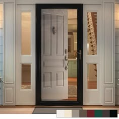 Reviews for Andersen 3000 Series Full View Interchangeable Aluminum Storm Door - null - The Home Depot Larson Storm Doors, Aluminum Storm Doors, Glass Storm Doors, Exterior Doors With Glass, Casas Coloniales, Front Entry Doors, Storm Door, White Doors, Door Makeover